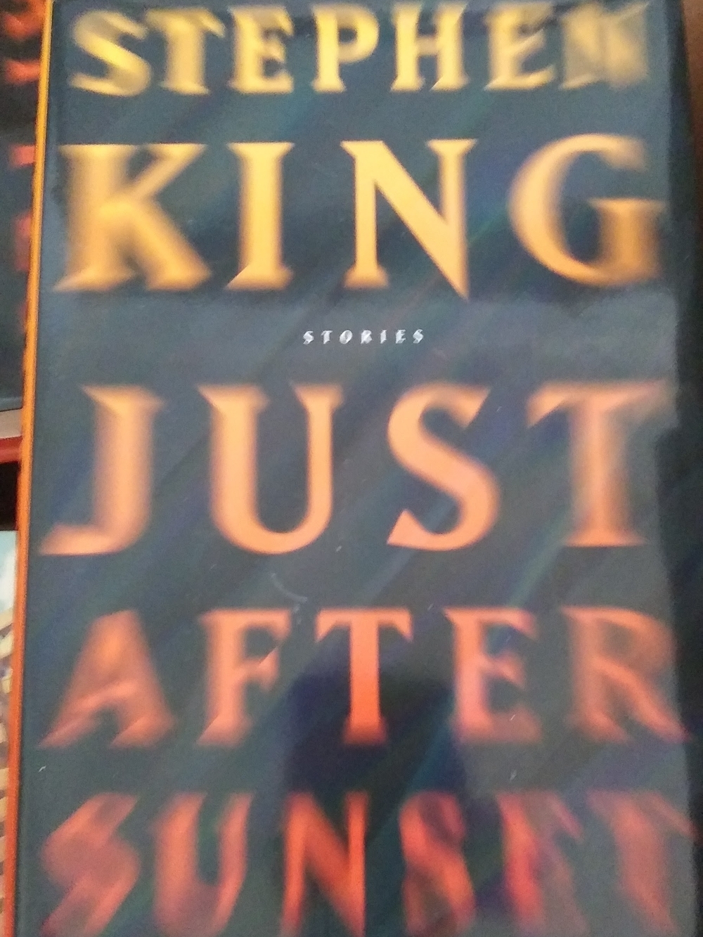 Stephen King Just After Sunset Coffee Table Book - Black & Orange